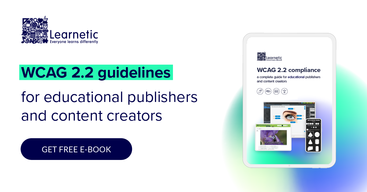 All about WCAG 2.2 for educational publishers